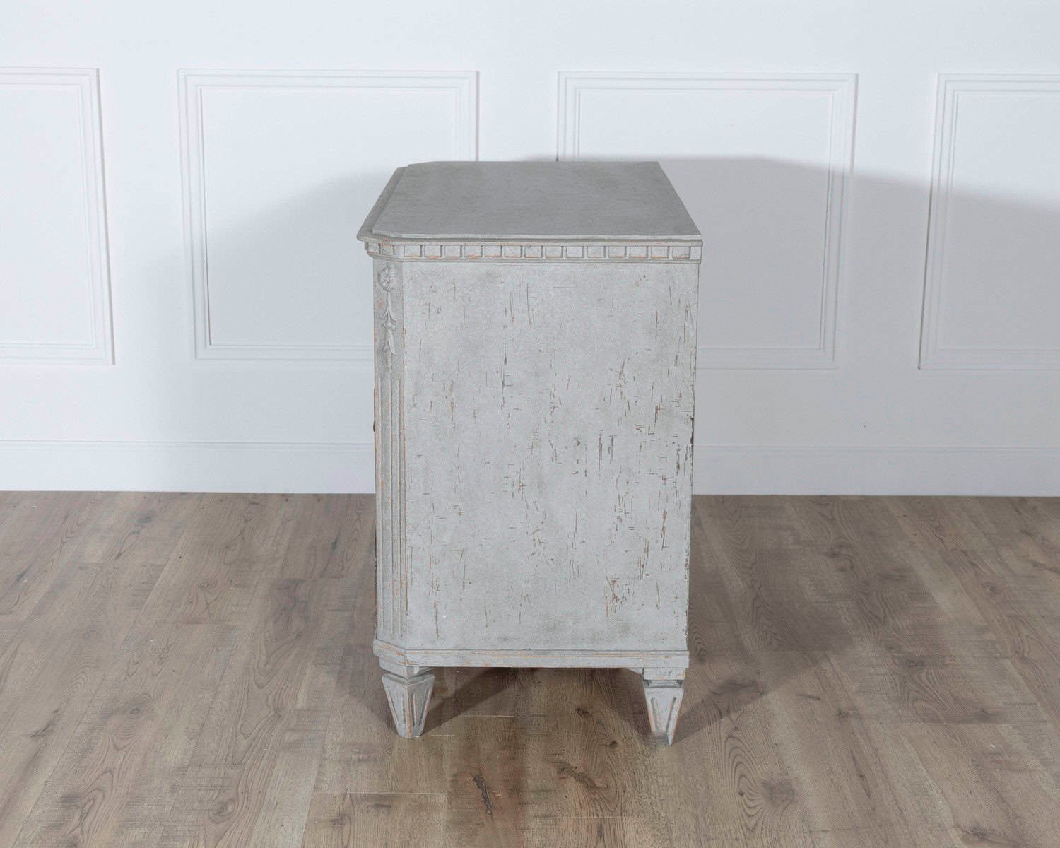 Pair of 19th Century Swedish Gustavian Painted Chests of Drawers - JAA