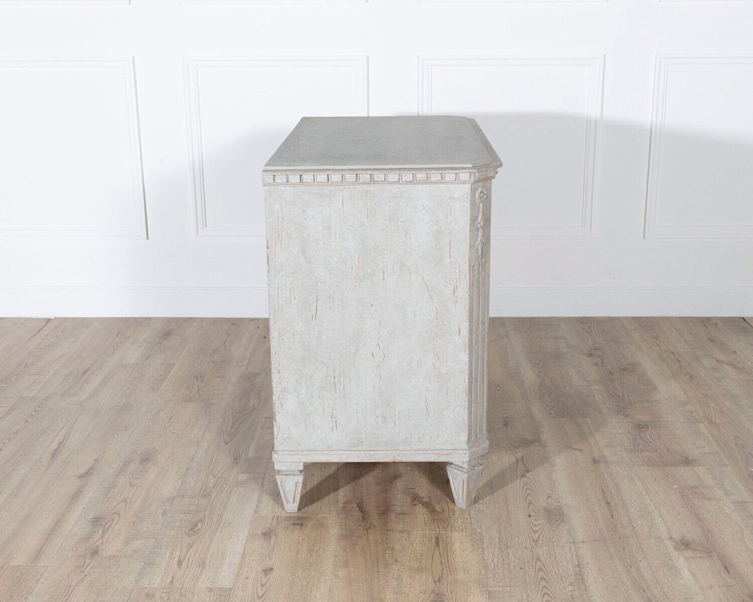 Pair of 19th Century Swedish Gustavian Painted Chests of Drawers - JAA