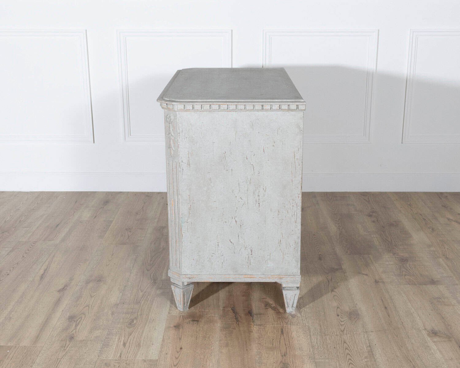 Pair of 19th Century Swedish Gustavian Painted Chests of Drawers - JAA