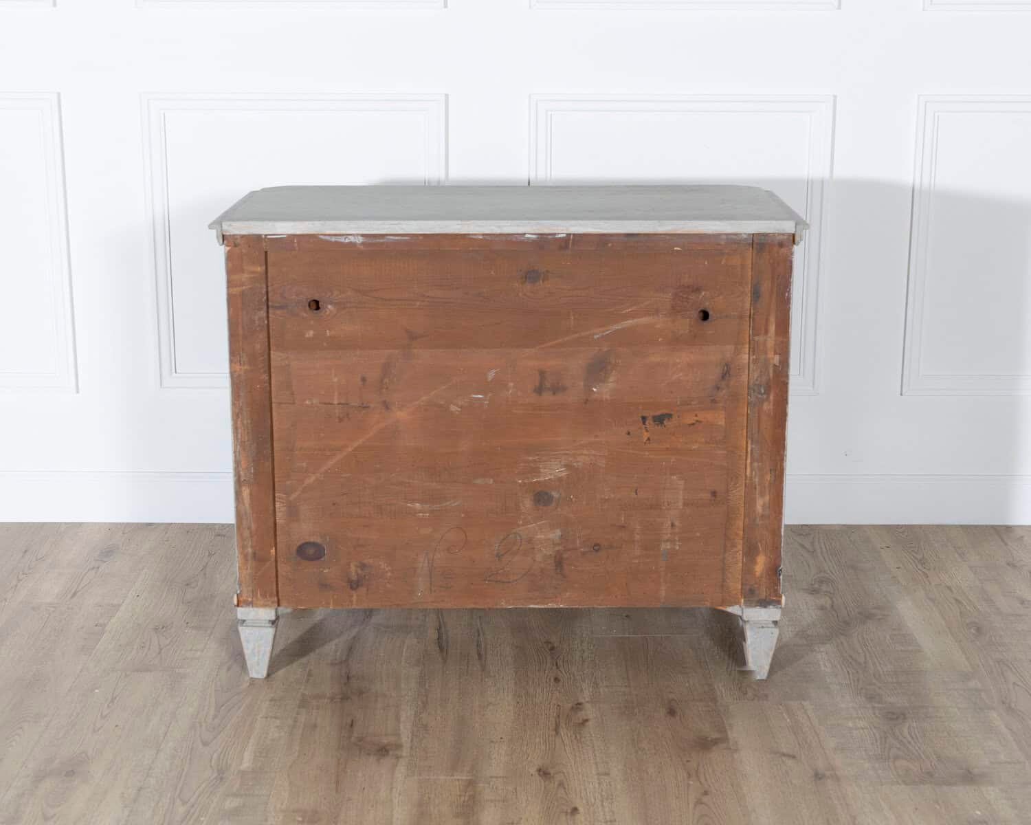 Pair of 19th Century Swedish Gustavian Painted Chests of Drawers - JAA