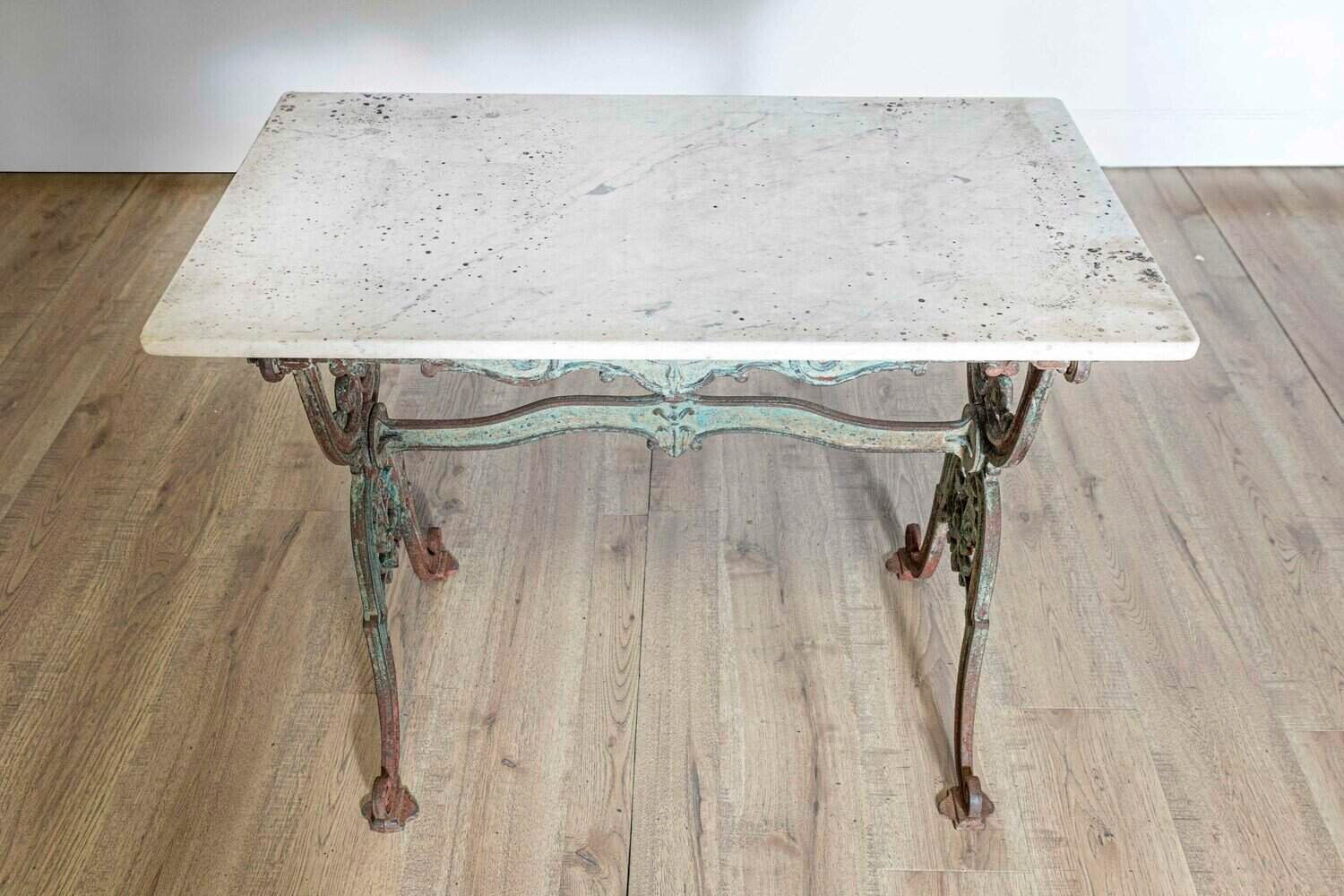 19th Century French Marble Top Bistro Table - JAA