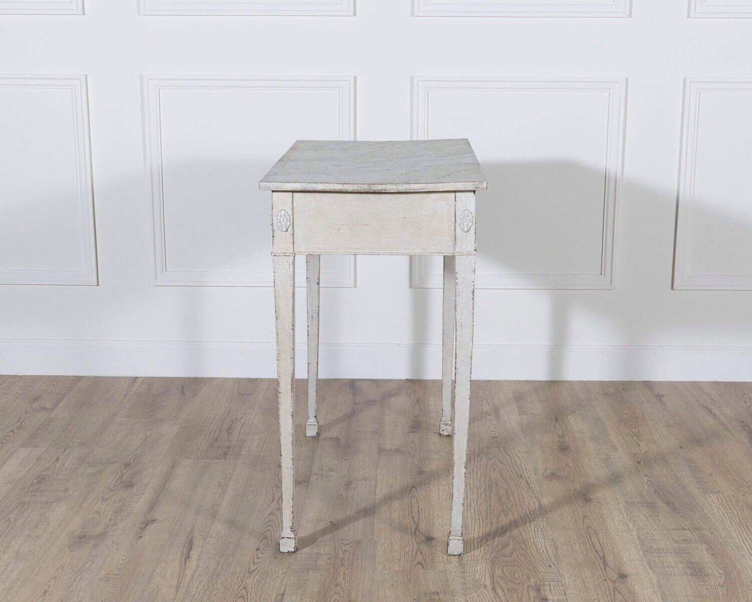 Danish Neoclassical Painted Console Table with Marbled Top, Circa 1820 - JAA