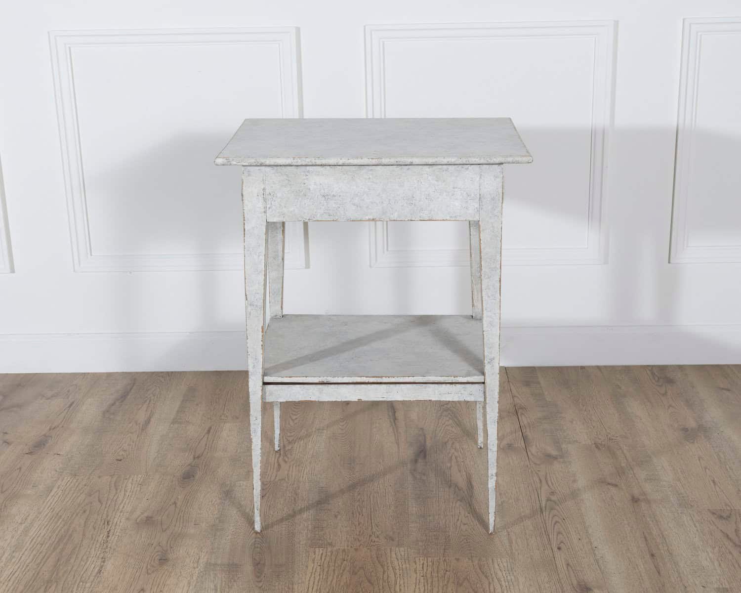 Swedish Gustavian Painted Console Table with Drawer and Shelf, Circa 1860 - JAA