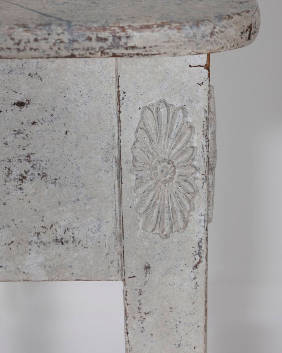 Swedish Painted Console Table with Drawer, circa 1880 - JAA