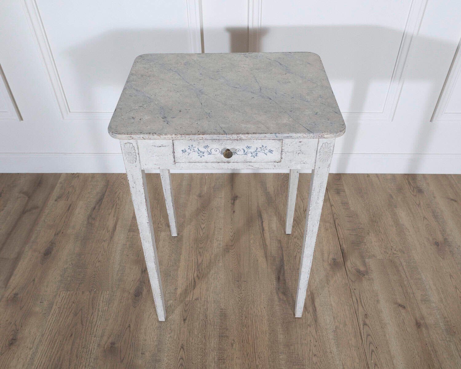 Swedish Painted Console Table with Drawer, circa 1880 - JAA