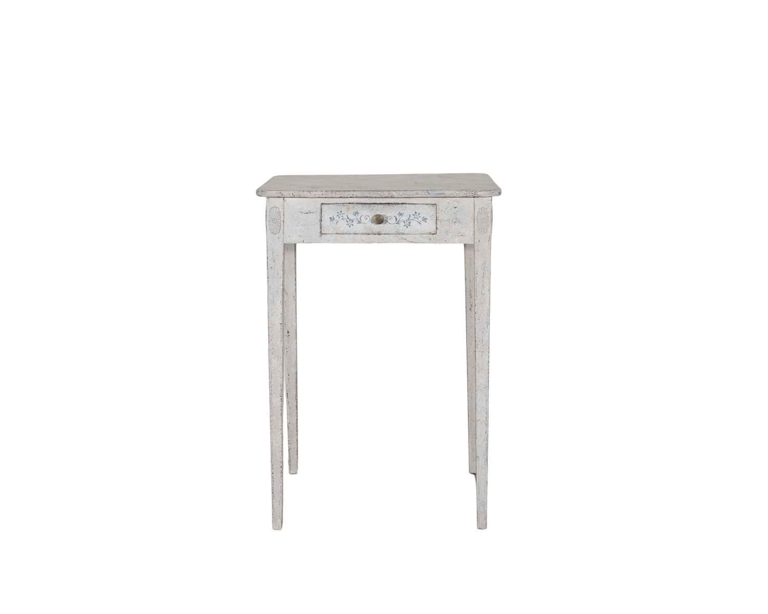 Swedish Painted Console Table with Drawer, circa 1880