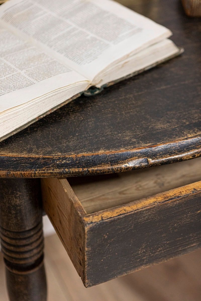 19th Century Swedish Demi Lune Console Table Circa 1860 - JAA