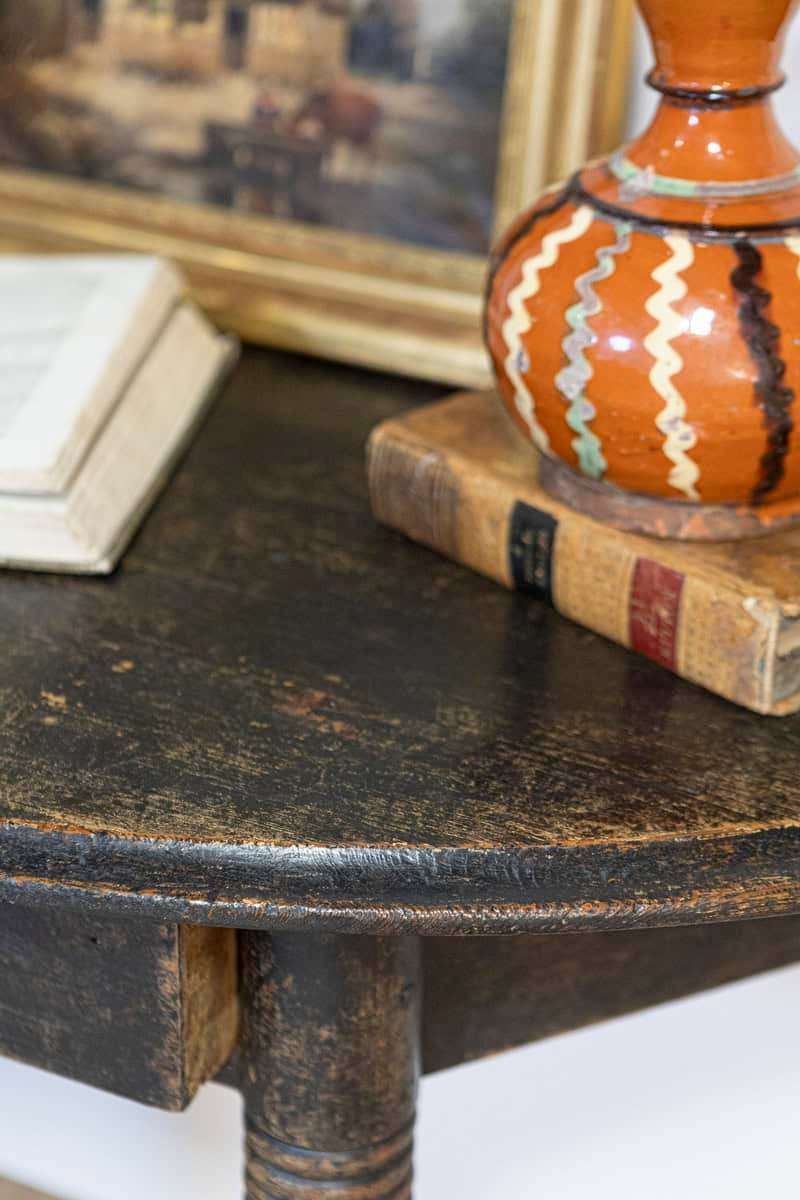 19th Century Swedish Demi Lune Console Table Circa 1860 - JAA