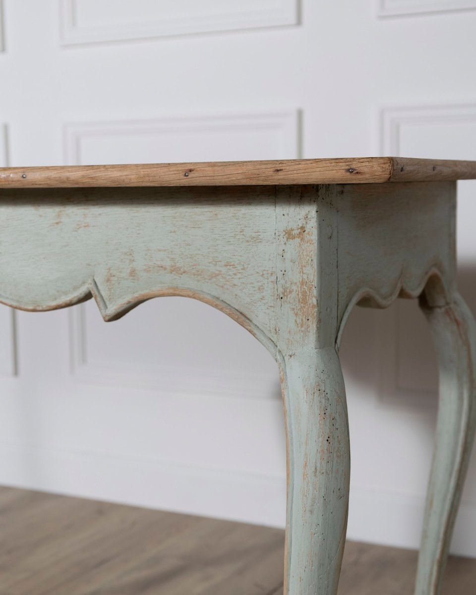 Louis XV Style Console Table with Oak Top, 19th Century - JAA
