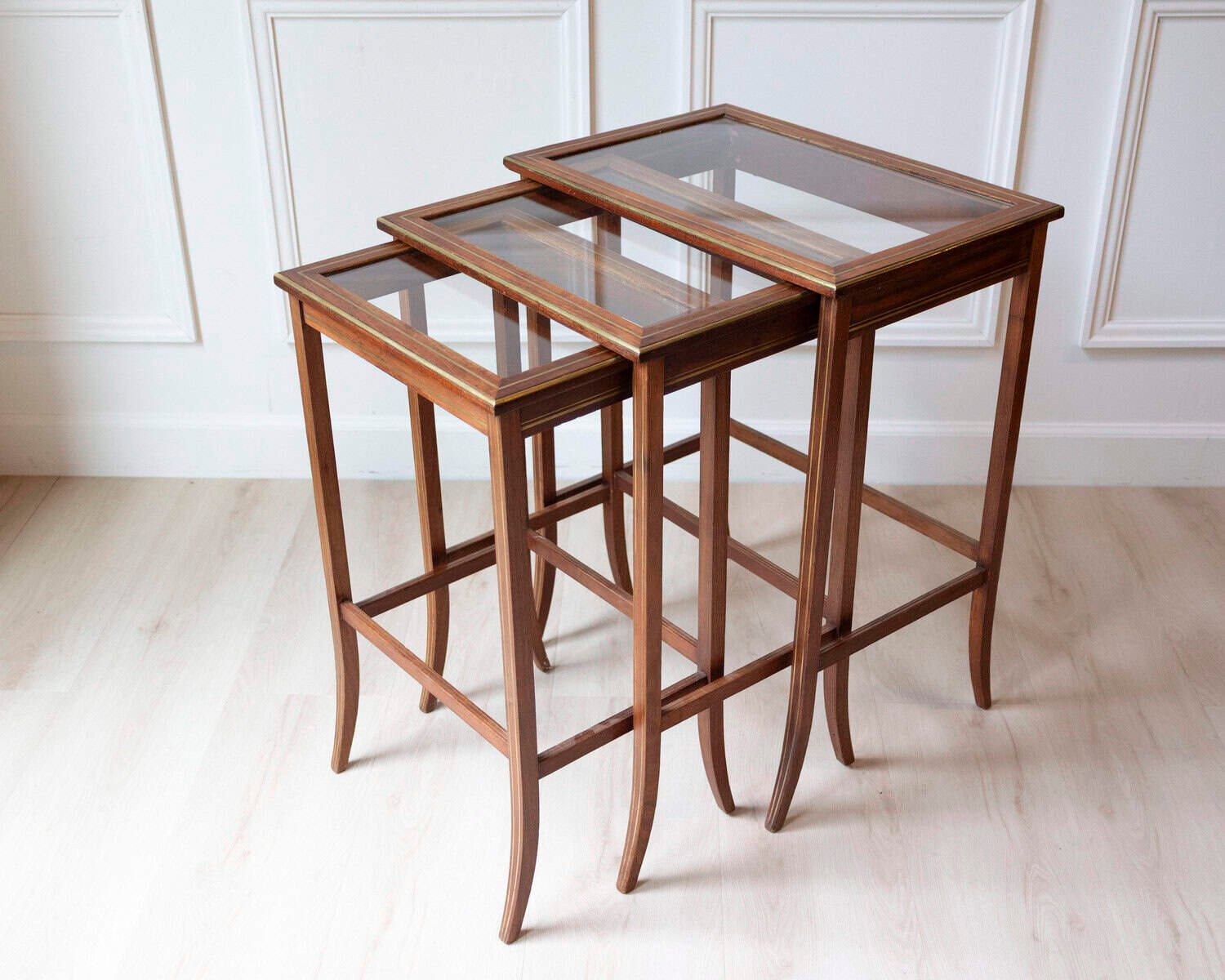 Mahogany Nesting Tables - JAA