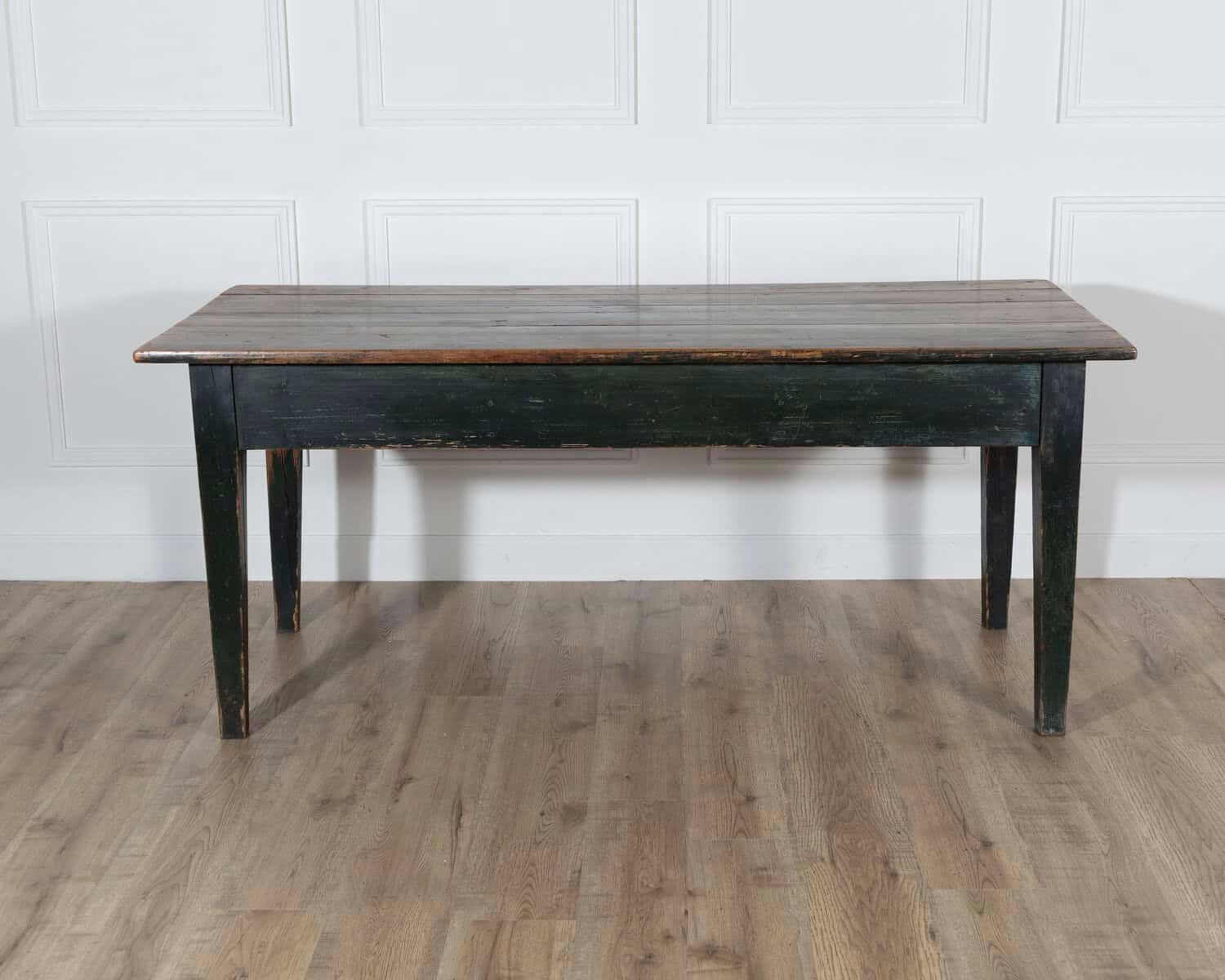Swedish Antique Country Kitchen Table with Drawers, 19th Century - JAA