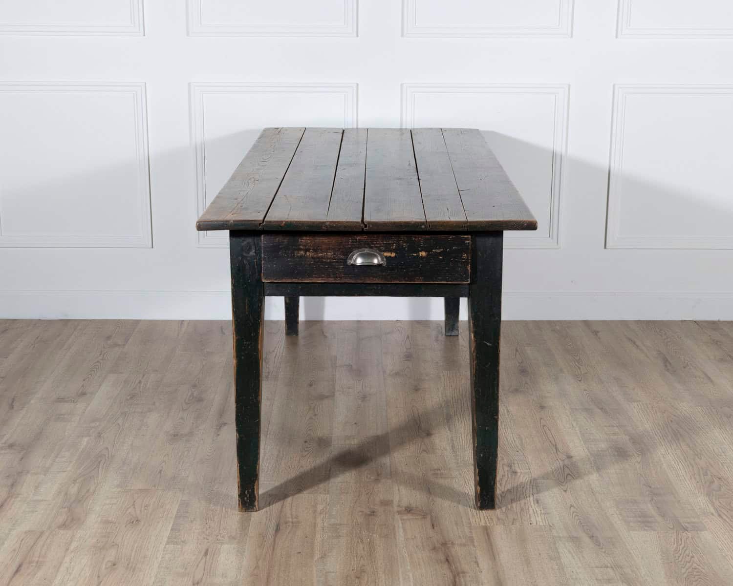 Swedish Antique Country Kitchen Table with Drawers, 19th Century - JAA