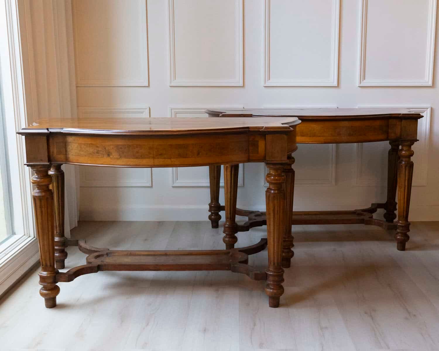 ​​​​​​​pair Of Large Consoles Moves Lombardy Nineteenth Century - JAA