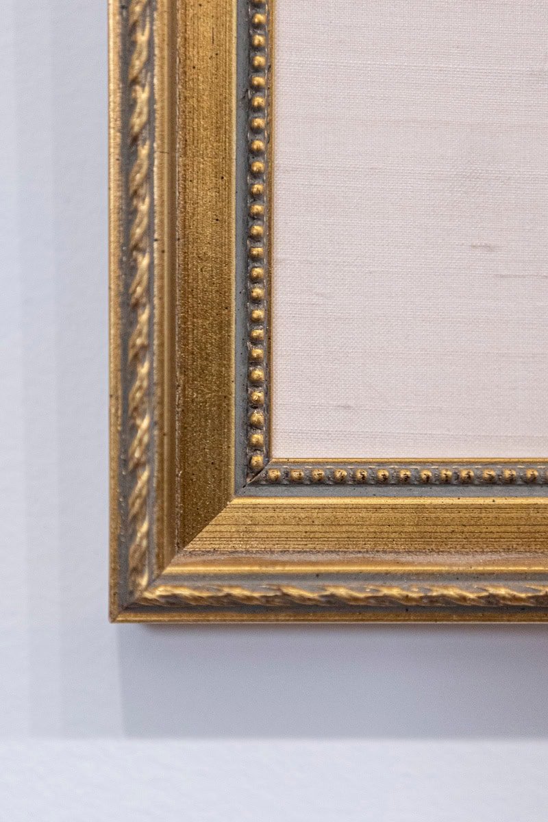 French 19th Century Framed Aubusson Oval Floral Tapestry in Giltwood Frame - JAA