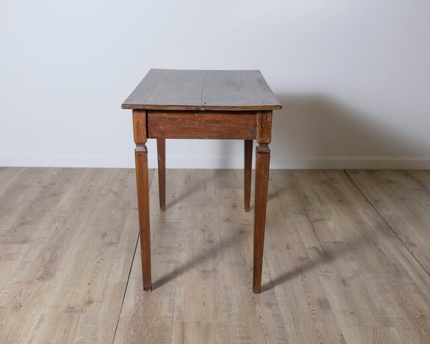 ON HOLD - Louis XVI Walnut Table with Inlaid Top – Emilia, Late 18th Century - JAA
