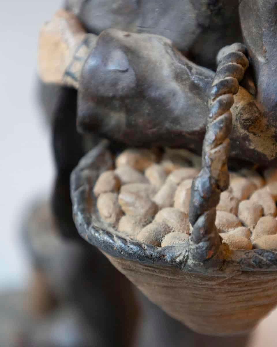 Italian 1968 Caltagirone Polychrome Terracotta Sculpture by Gaetano Romano - JAA