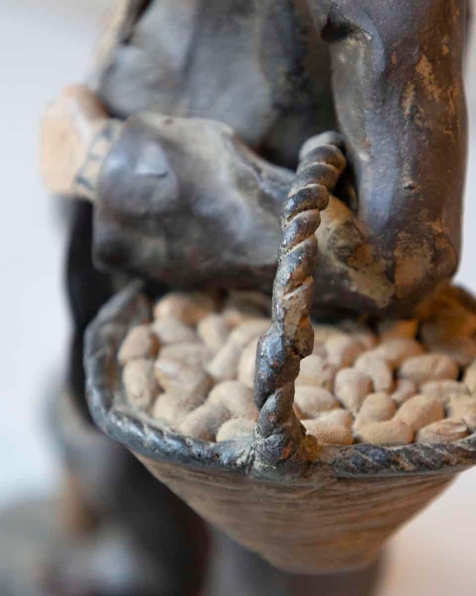 Italian 1968 Caltagirone Polychrome Terracotta Sculpture by Gaetano Romano - JAA