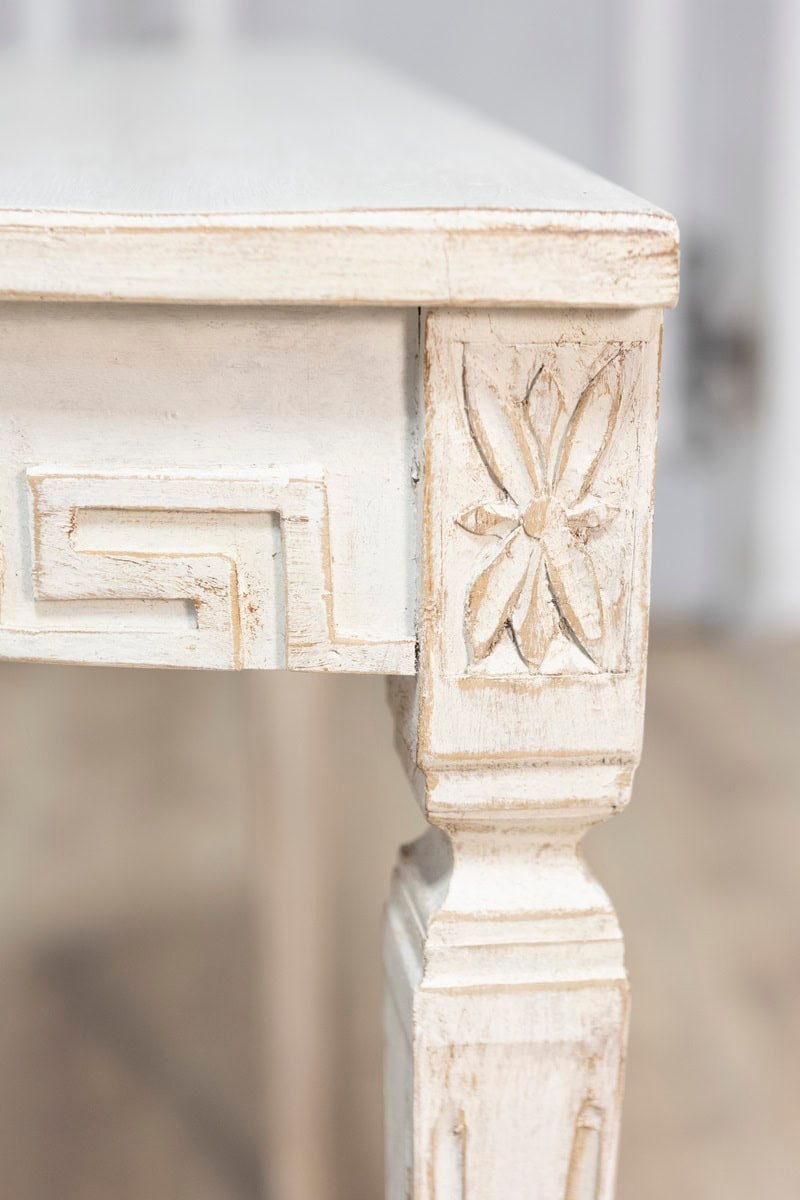 Pair of 19th Century Swedish Demi Lune Consoles - JAA