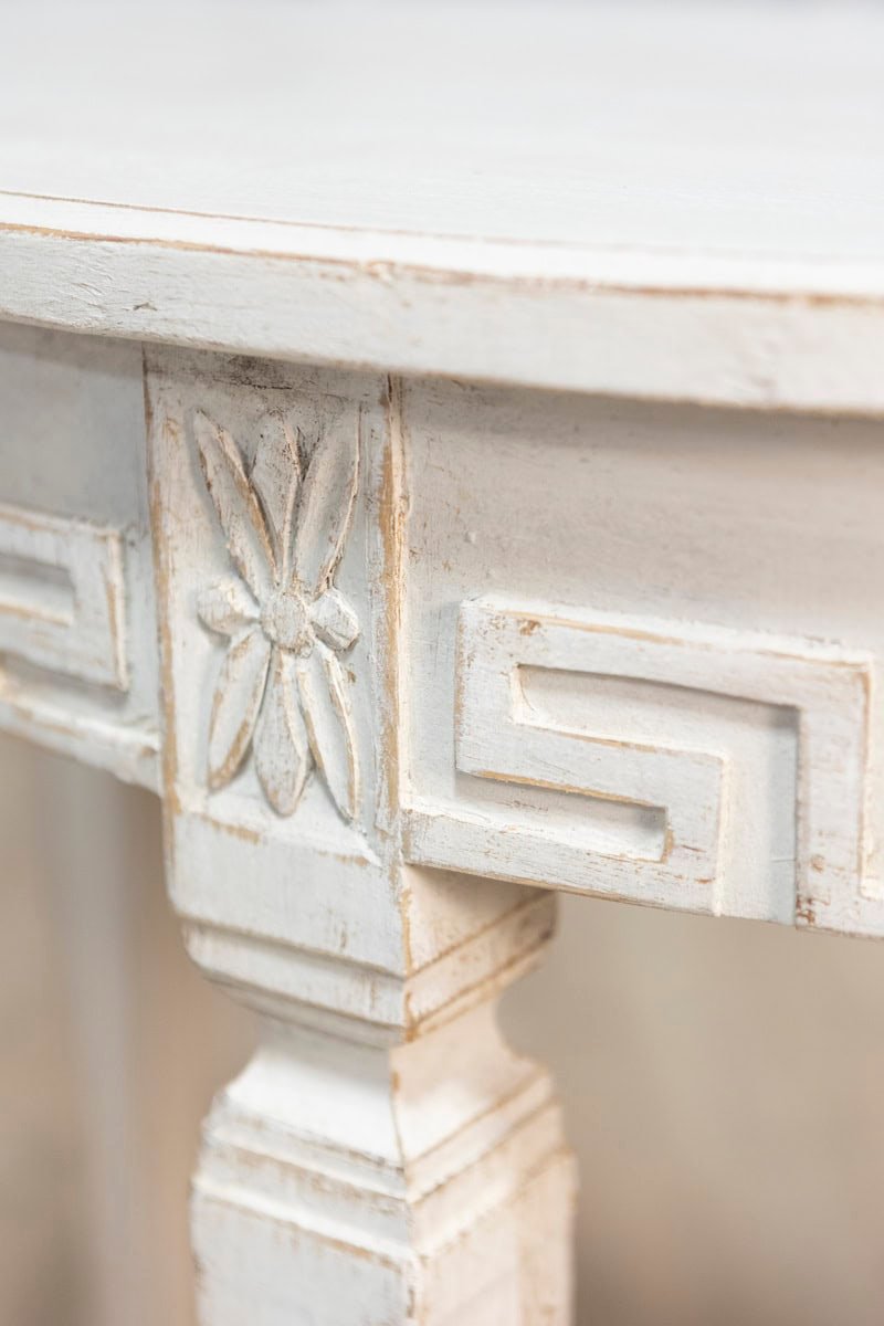 Pair of 19th Century Swedish Demi Lune Consoles - JAA