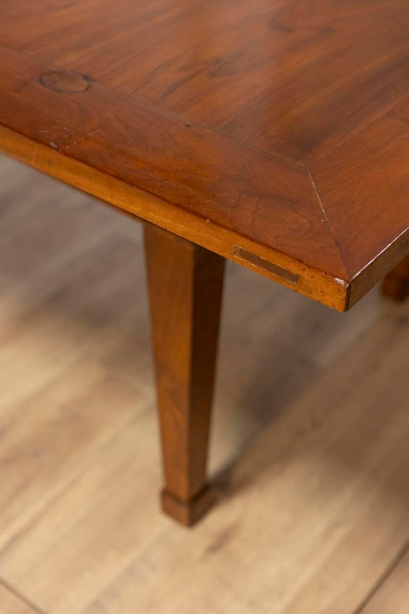 Italian Early 19th Century Walnut Folding Table with Tapered Legs - JAA