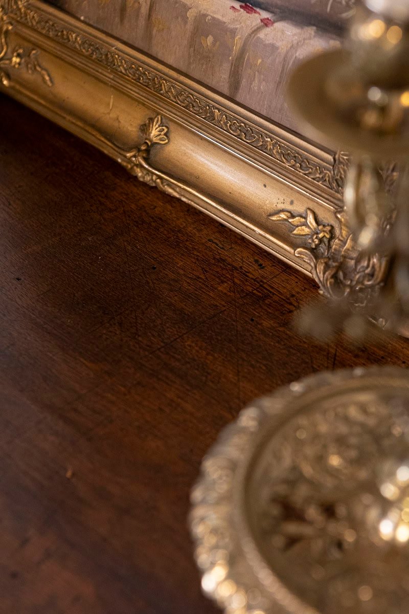 17TH Century French Walnut Side Table with Single Drawer and Barley-Twist Base - JAA