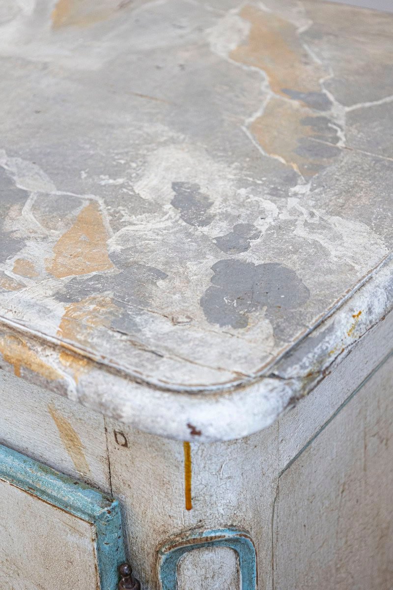 French Painted Buffet of the Louis XV Period with Two Doors and Three Drawers - JAA