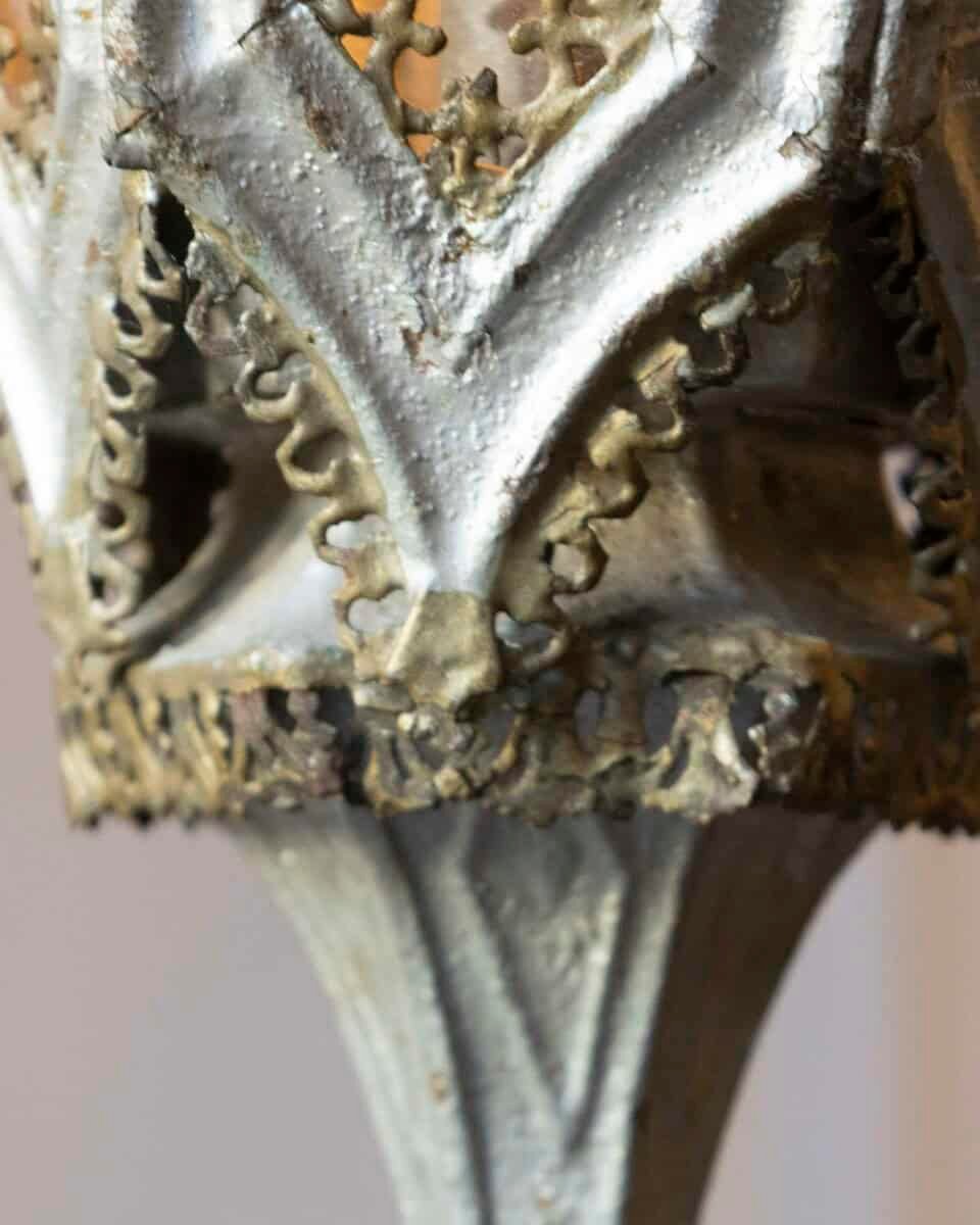 English 19th Century Painted Iron Gothic Revival Period Lanterns - JAA