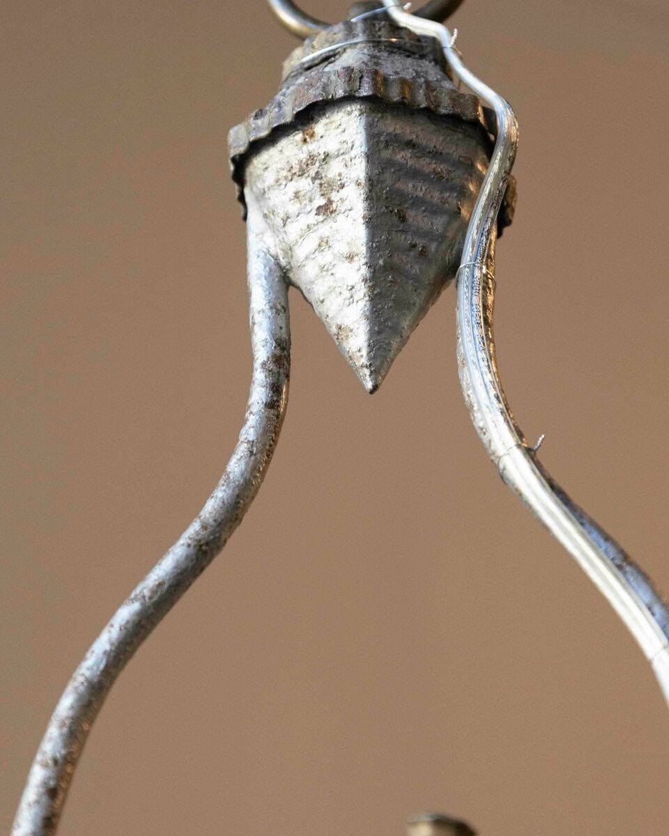 English 19th Century Painted Iron Gothic Revival Period Lanterns - JAA