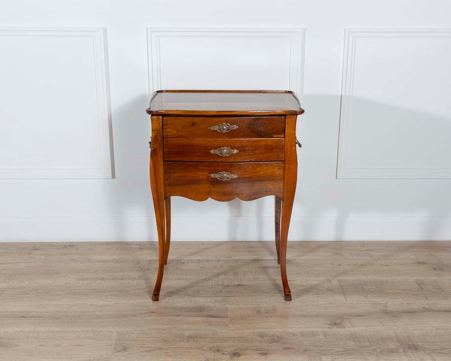 Late 19th-Century French Walnut Bedside Cabinet with Hidden Writing Desk - JAA