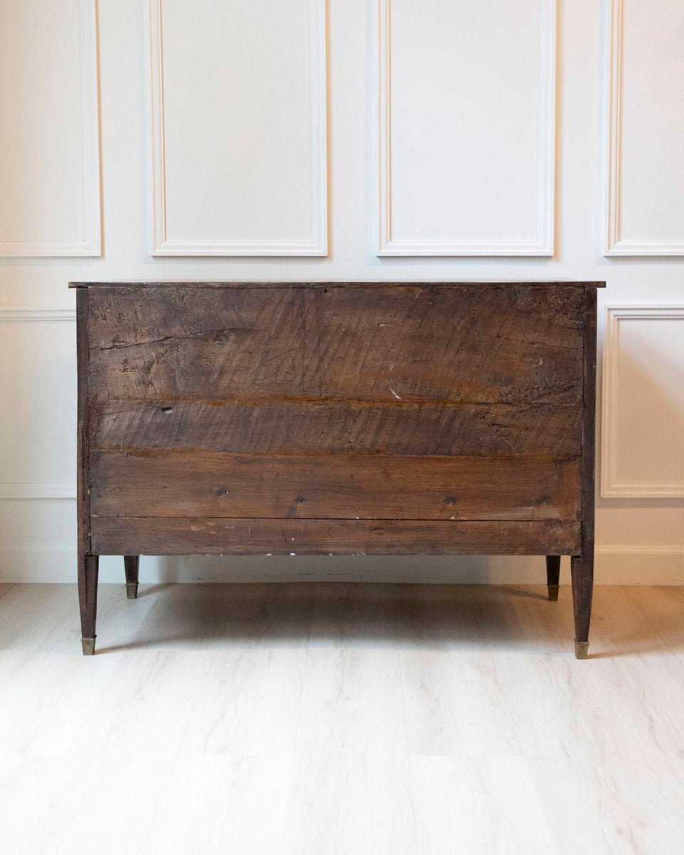 Italian Louis XVI Walnut Marquetry Chest, Late 18th Century - JAA