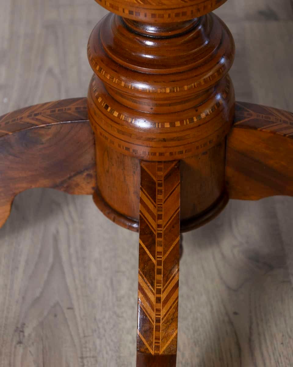 Sorrento Octagonal Inlaid Table, Italy, 19th Century - JAA