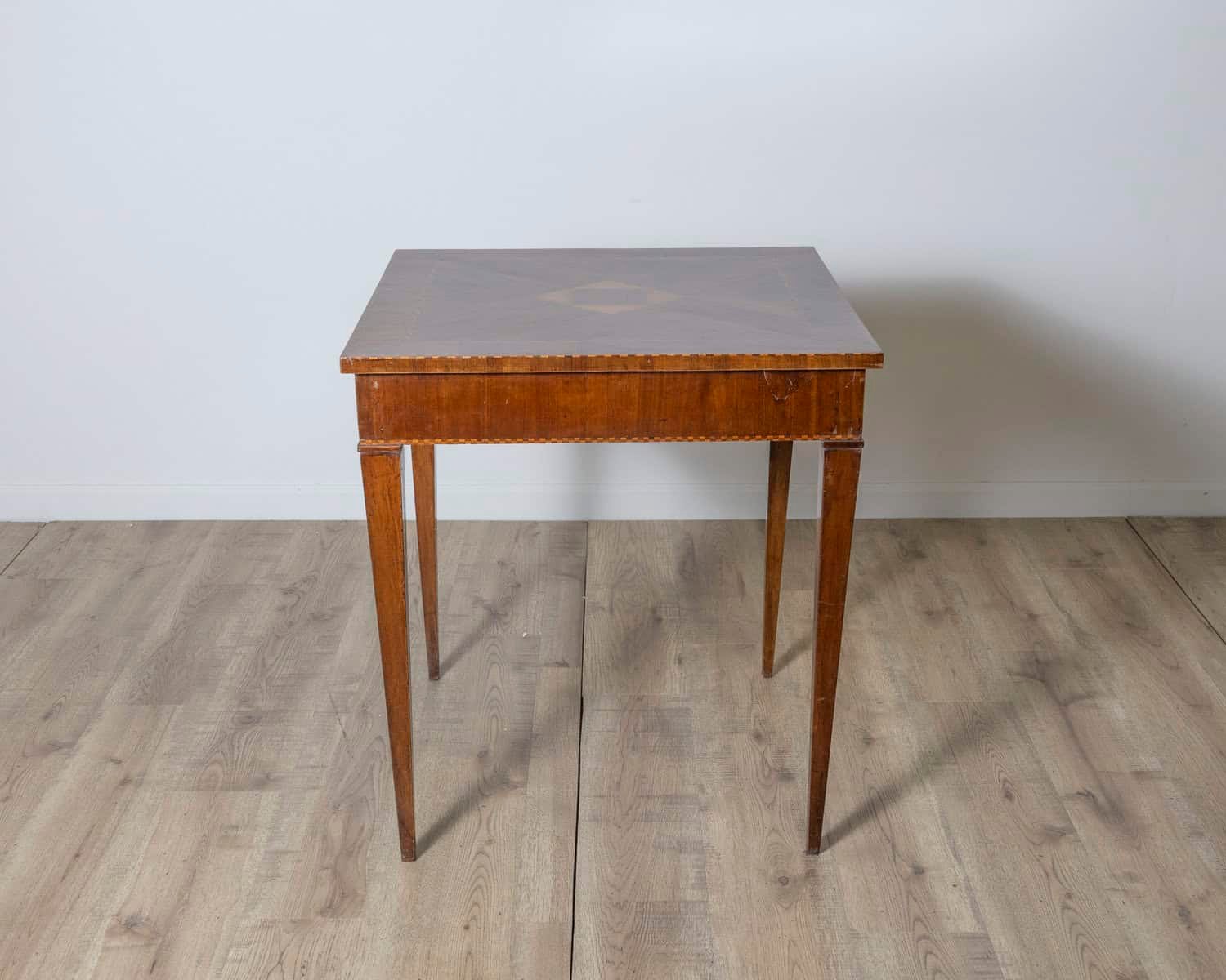 18th Century Tuscan Inlaid Game Table with Geometric Marquetry - JAA