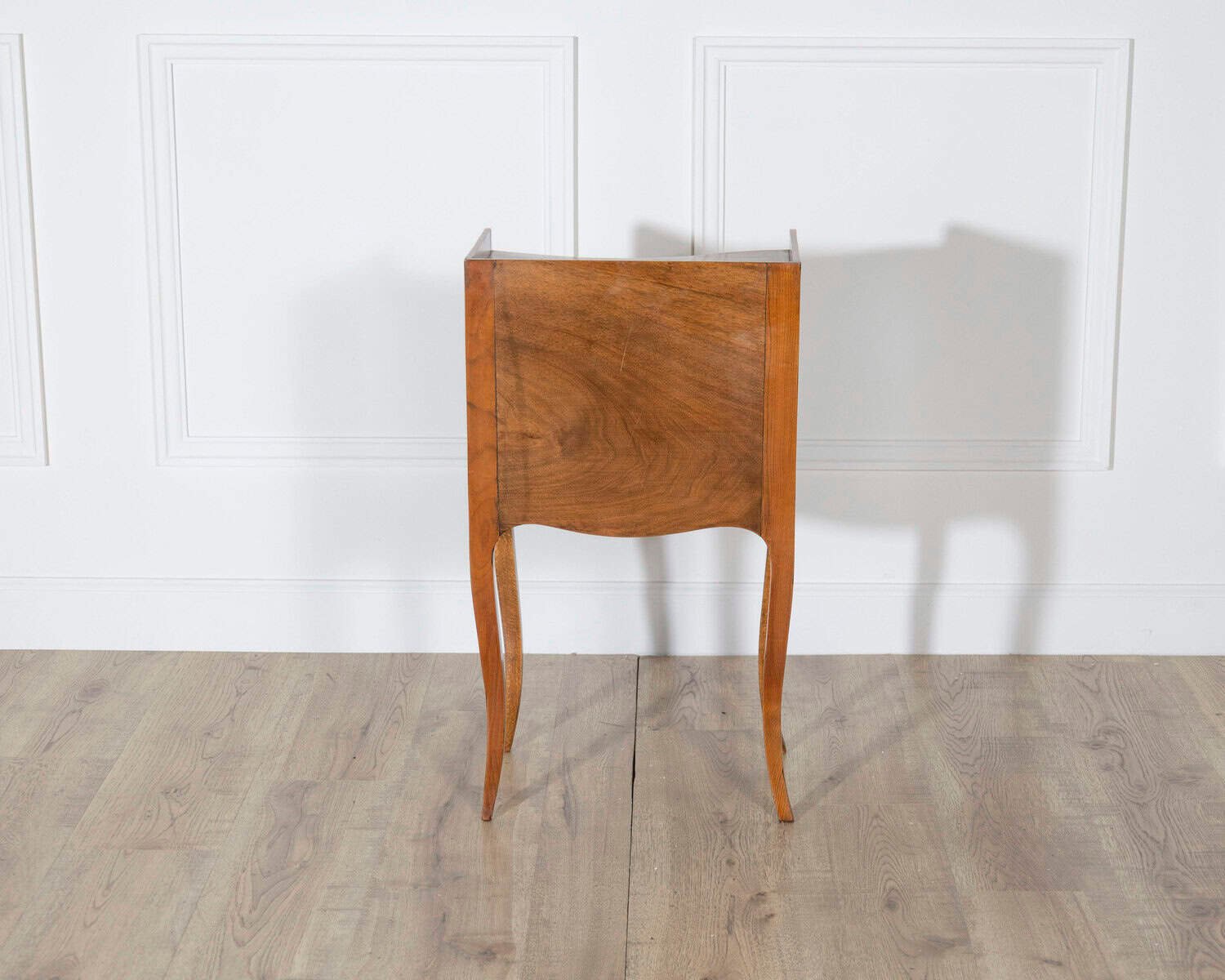 Pair of Louis XV Style Cherry Bedside Tables with Drawer and Niche - JAA