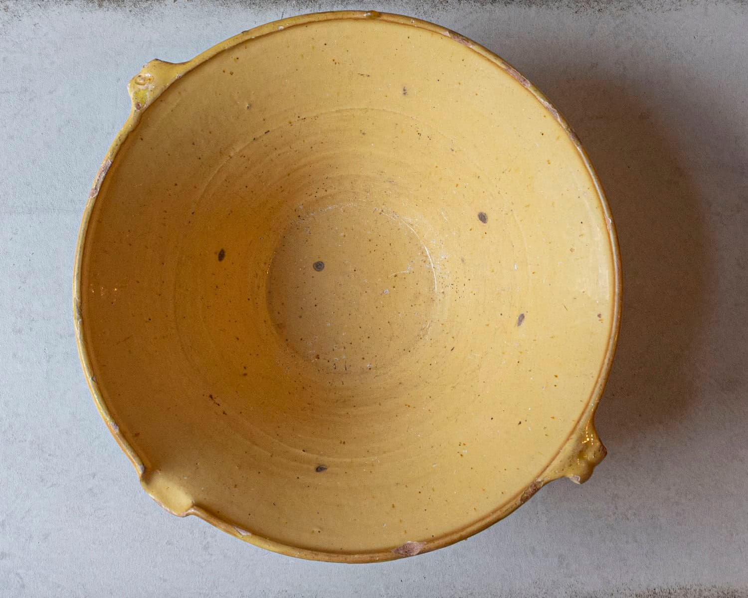 French 19th Century Tian Bowl with Yellow Glaze, No. 1 - JAA