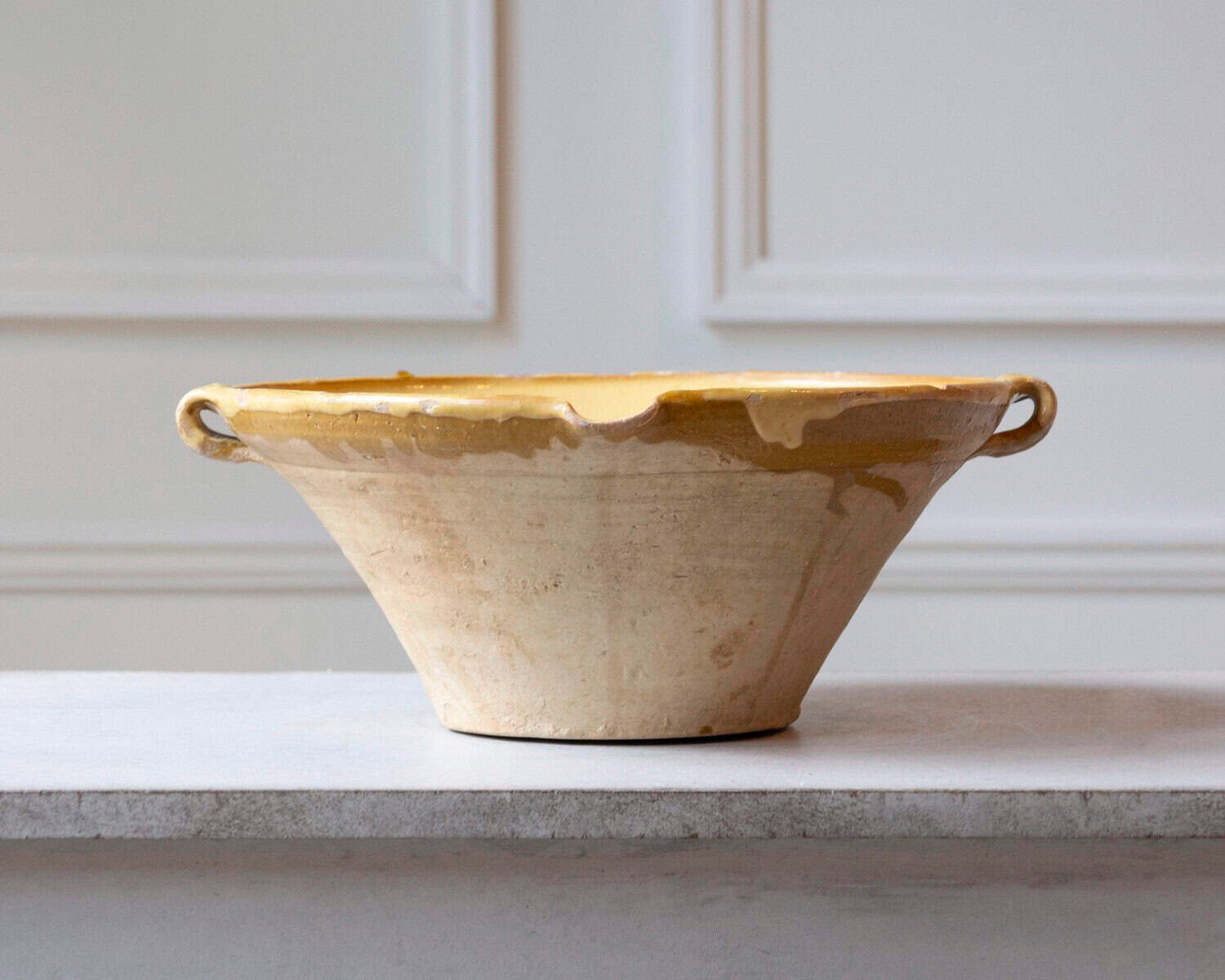 French 19th Century Tian Bowl with Yellow Glaze, No. 1 - JAA