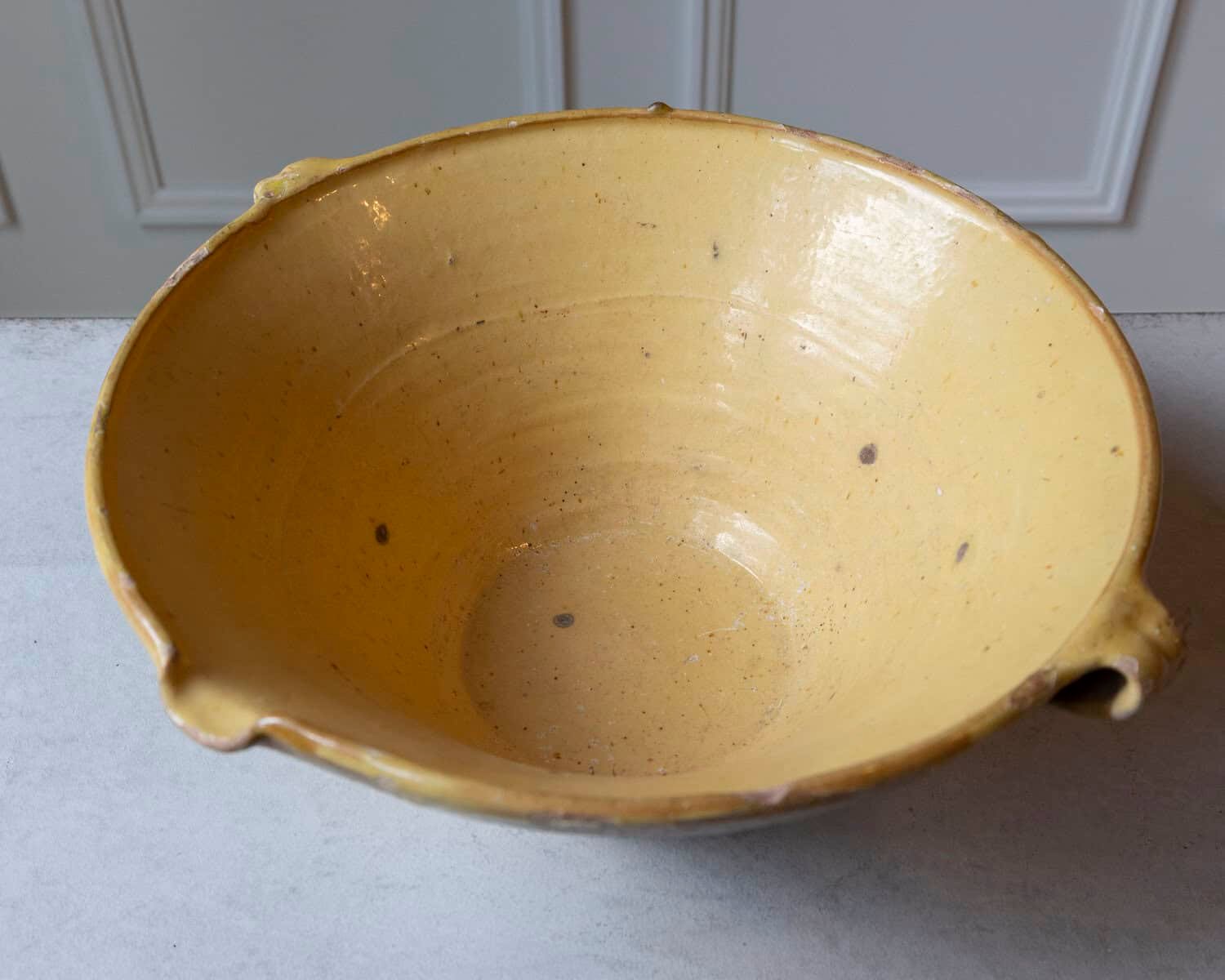 French 19th Century Tian Bowl with Yellow Glaze, No. 1 - JAA