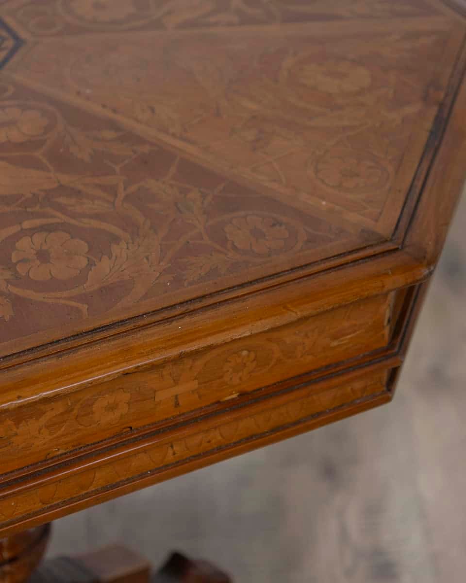 Early 19th century Inlaid Walnut Italian Side Table - JAA