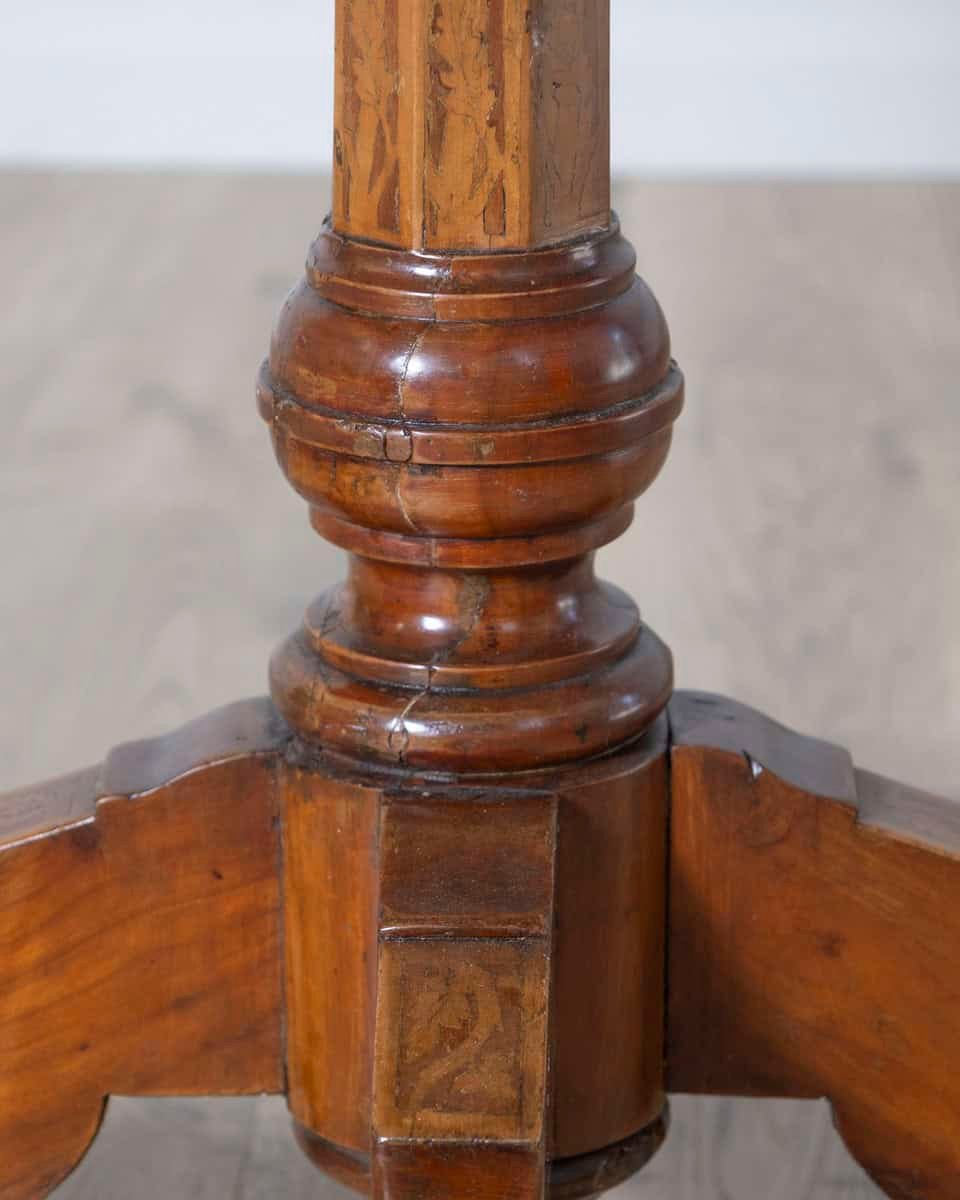 Early 19th century Inlaid Walnut Italian Side Table - JAA