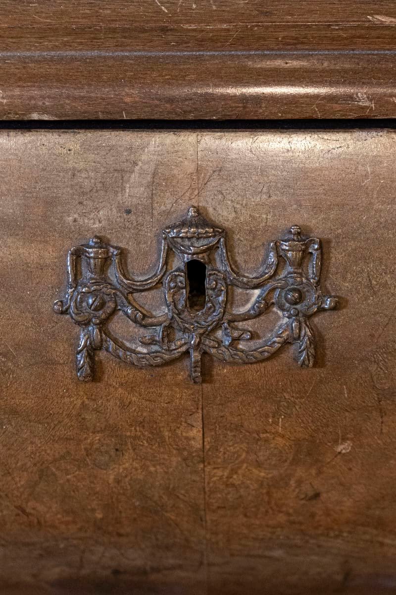 Dutch Rococo Revival 1890s Bombé Vitrine with Glass Doors and Single Drawer - JAA