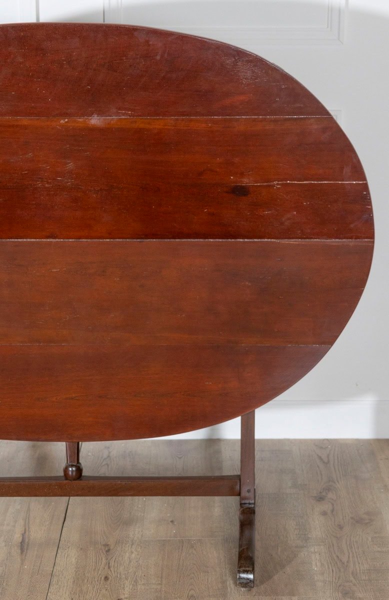 19th Century French Mahogany Winegrower’s Tilt-Top Table from Burgundy - JAA