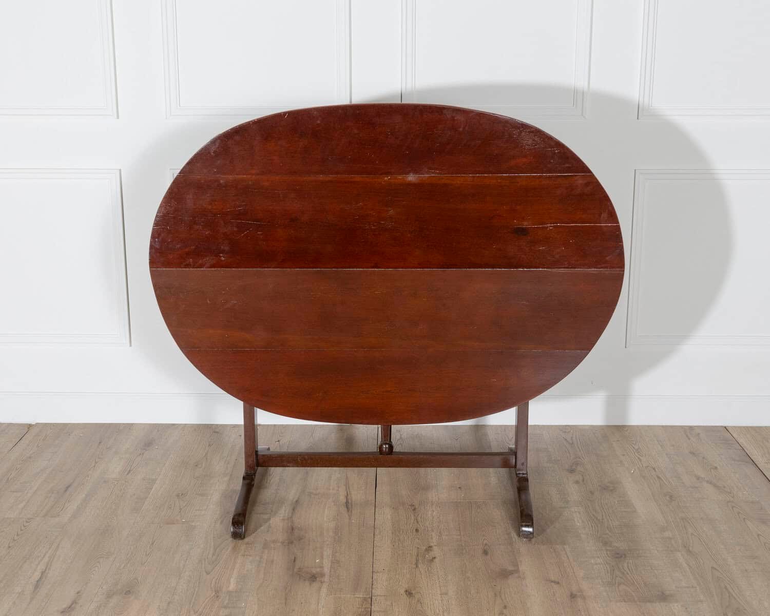 19th Century French Mahogany Winegrower’s Tilt-Top Table from Burgundy - JAA