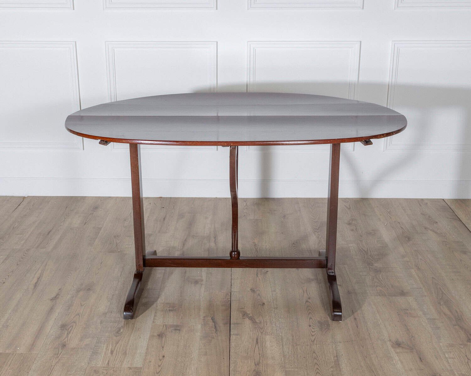 19th Century French Mahogany Winegrower’s Tilt-Top Table from Burgundy - JAA