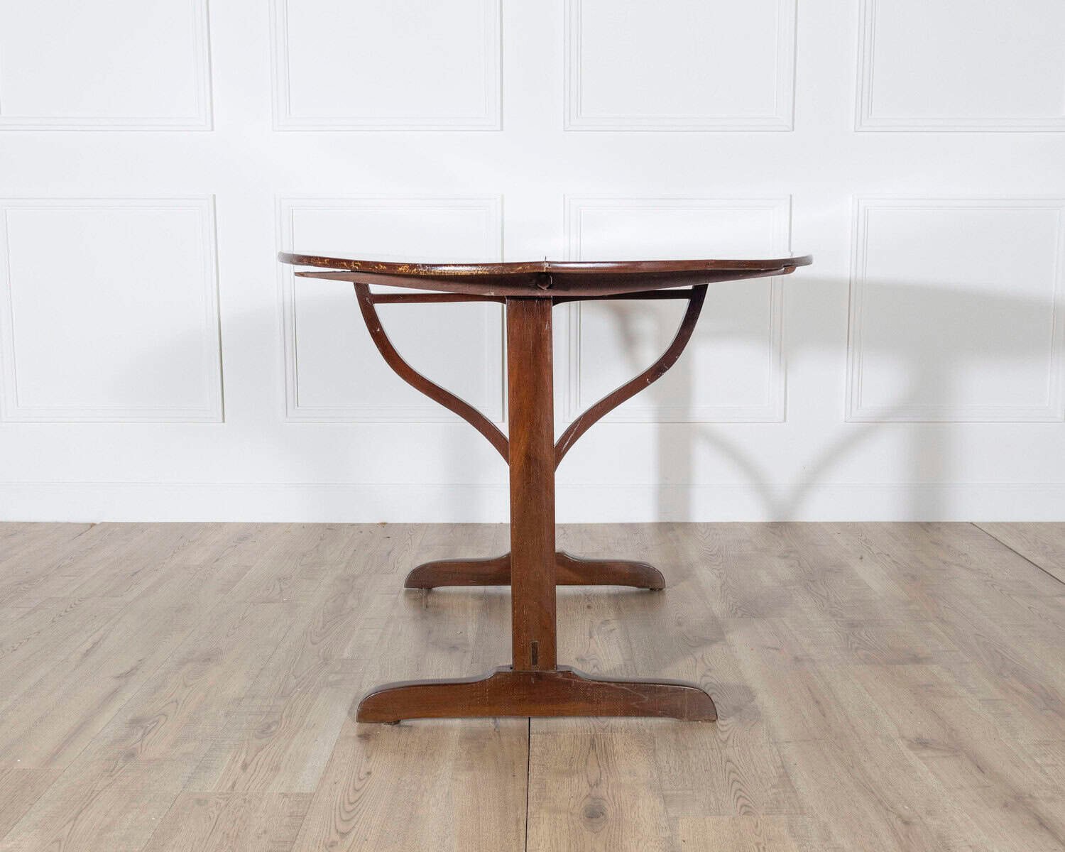 19th Century French Mahogany Winegrower’s Tilt-Top Table from Burgundy - JAA