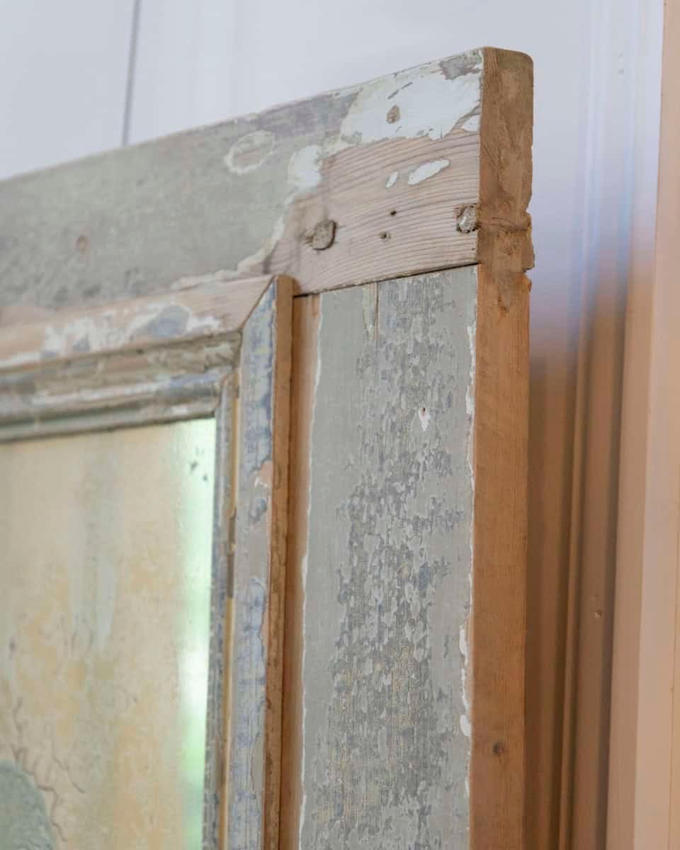 Pair of 19th Century Italian Engraved Mirrors with Original Paint - JAA