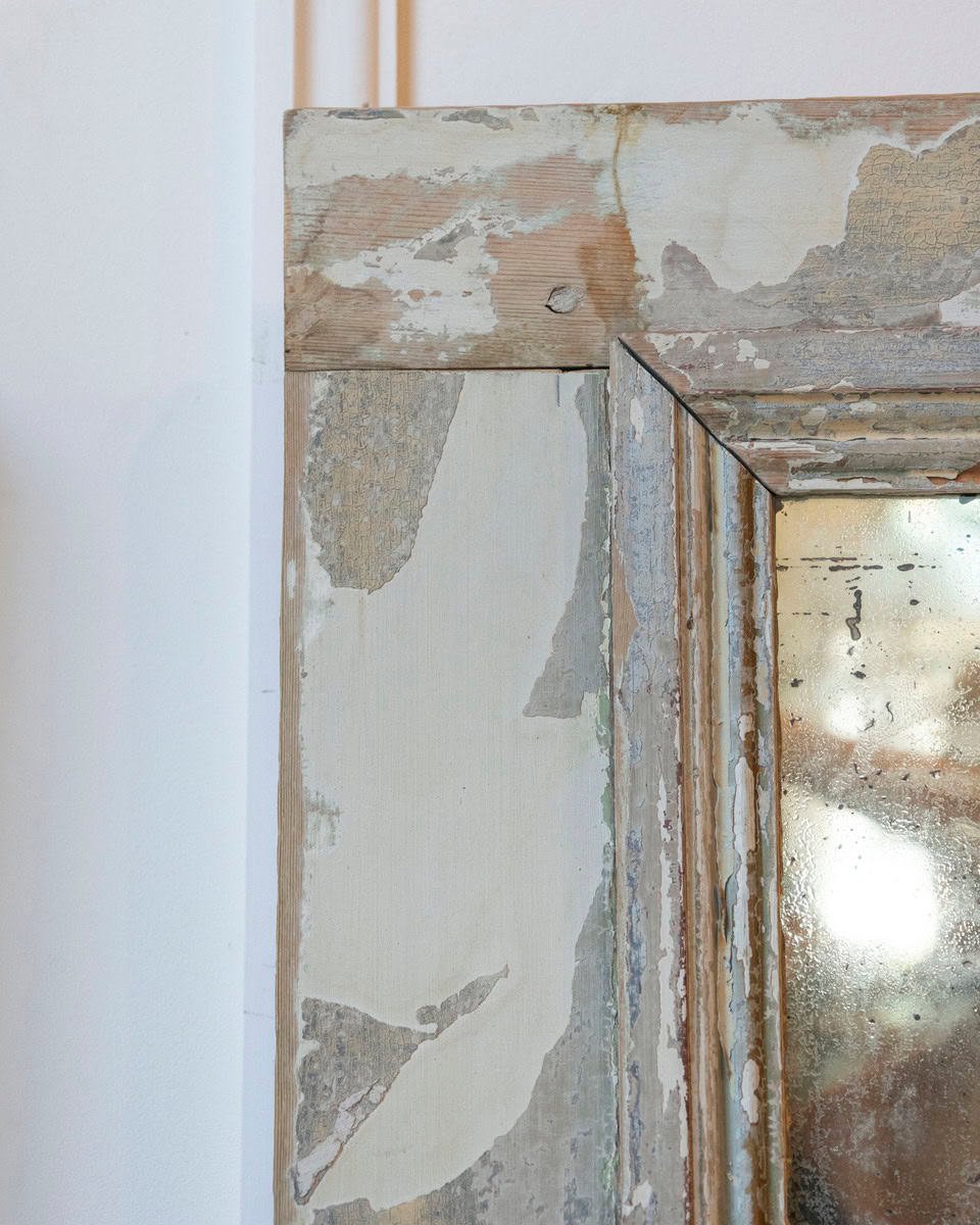 Pair of 19th Century Italian Engraved Mirrors with Original Paint - JAA