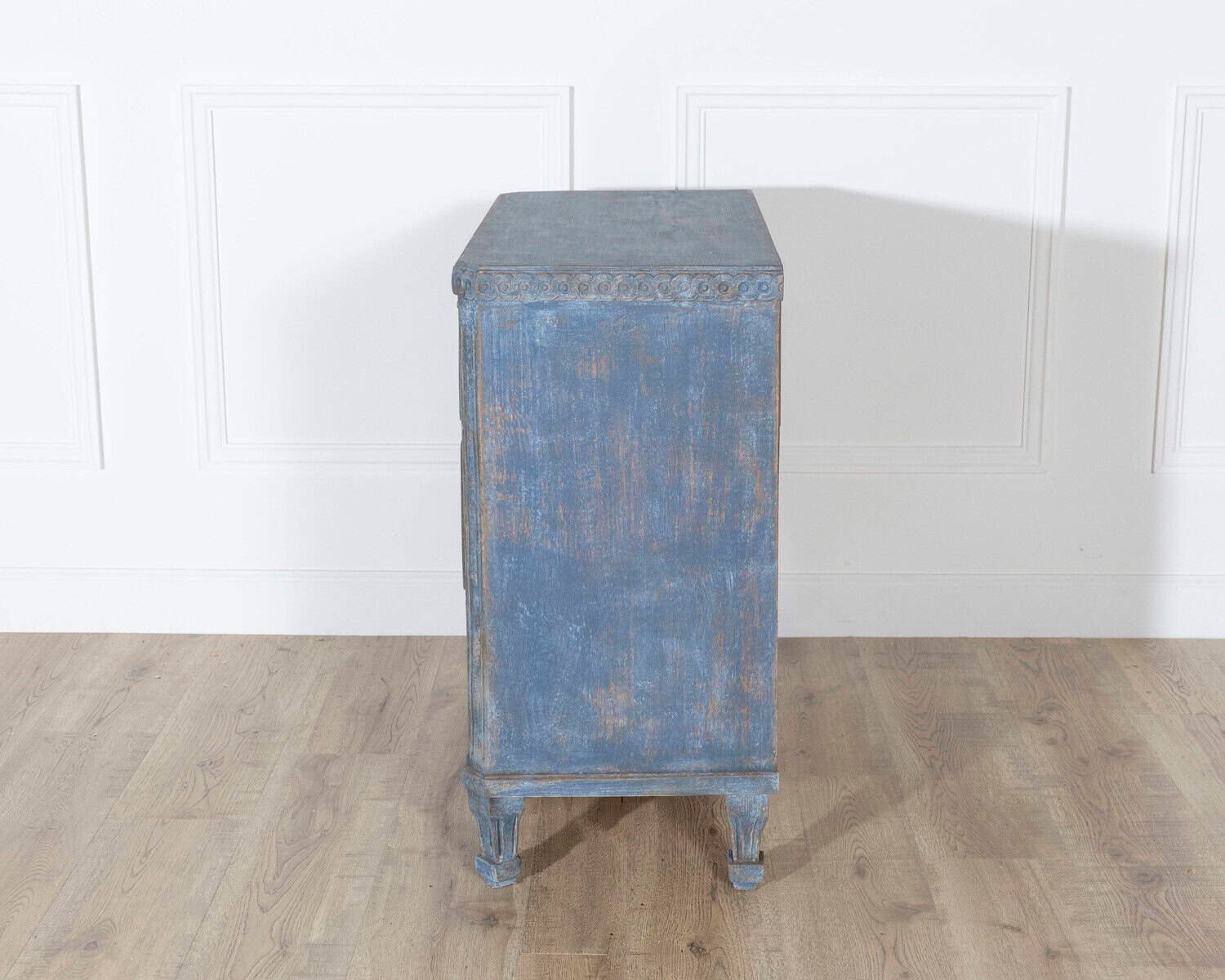 Pair of Swedish Blue Painted Chests of Drawers, circa 1870 - JAA