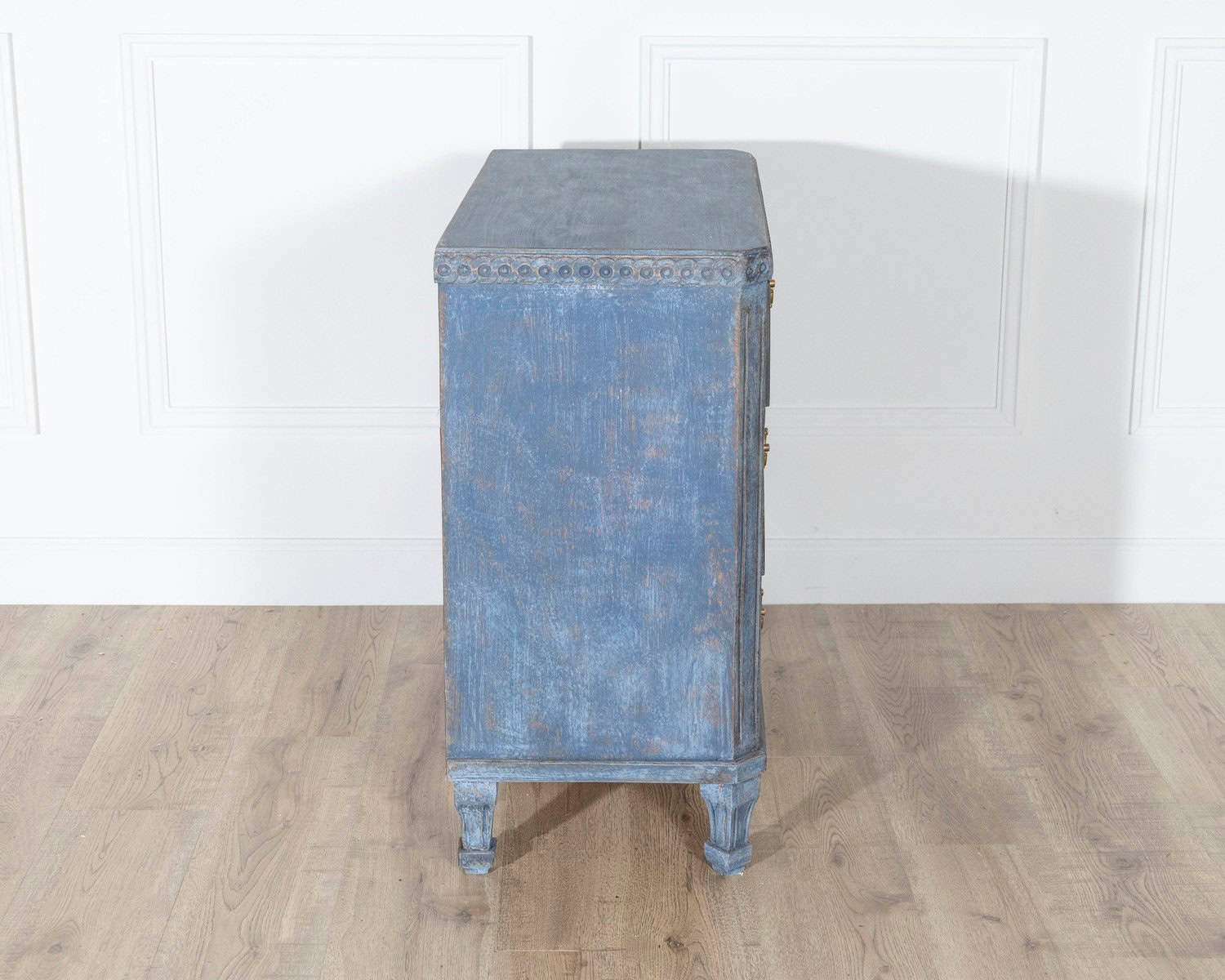 Pair of Swedish Blue Painted Chests of Drawers, circa 1870 - JAA
