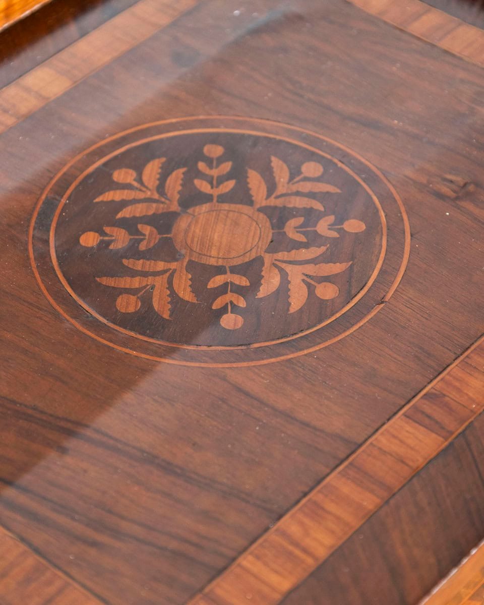 Italian 18th Century Neoclassical Inlaid and Veneered Bedside Tables - JAA