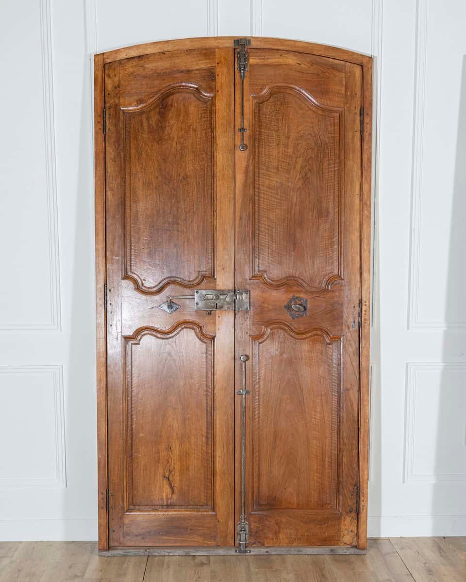 French 18th Century Two Pairs of Walnut Communication Doors - JAA
