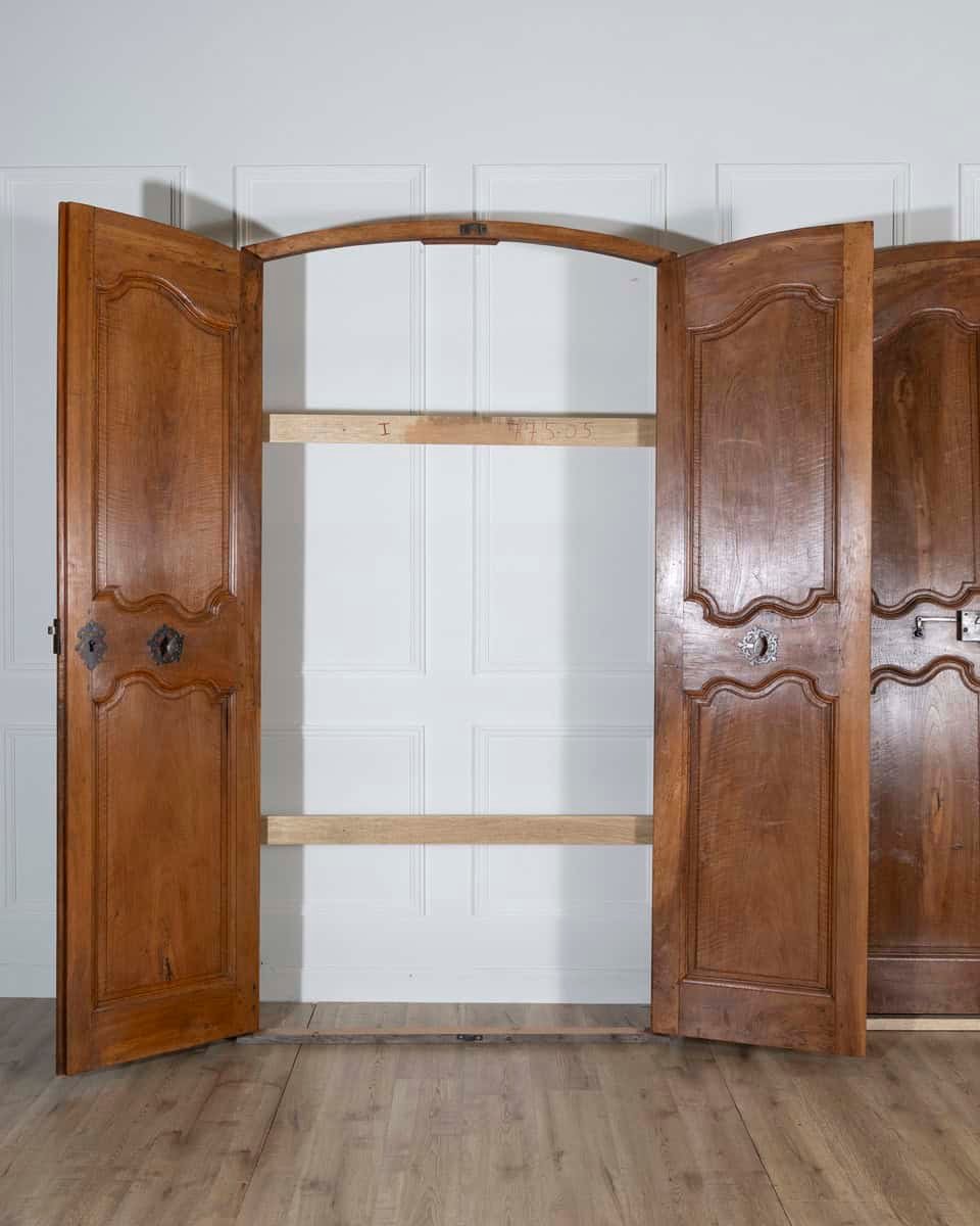 French 18th Century Two Pairs of Walnut Communication Doors - JAA